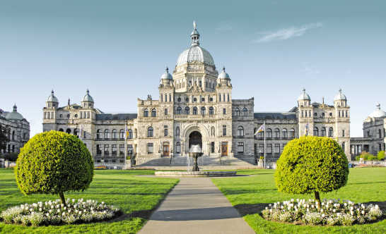 Parlamentsgebäude in Victoria, British Columbia, Kanada.