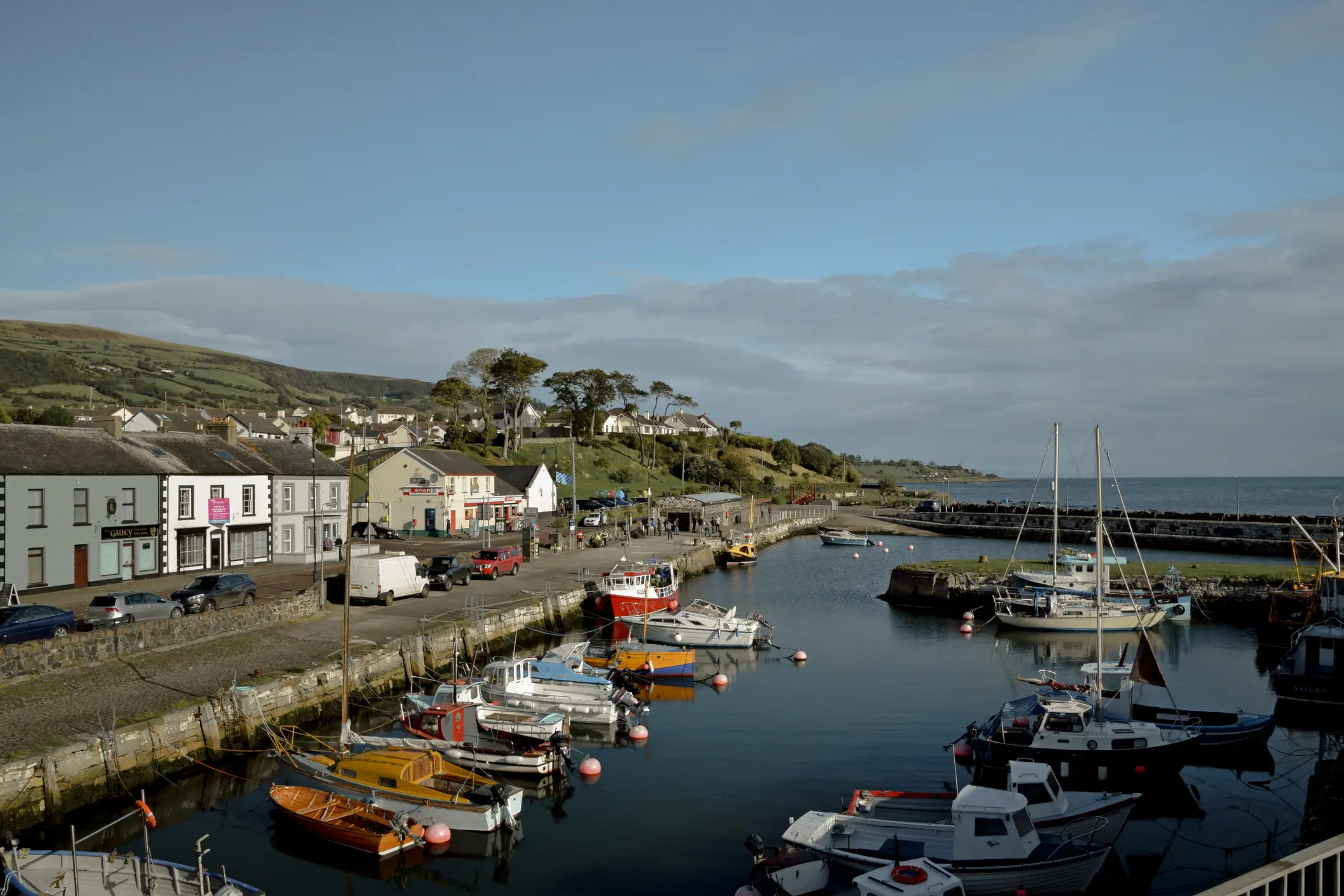 The harbor in Millport, Great Cumbrae, Scotland.