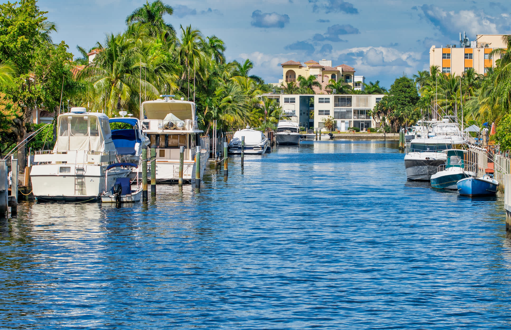 Vue sur un canal à Fort Lauderdale, en Floride