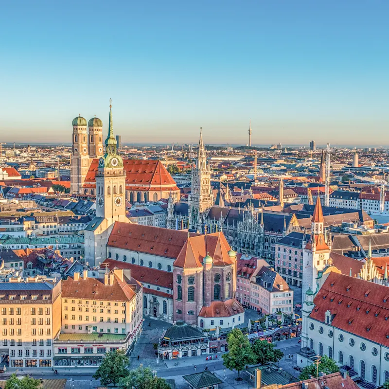 Munich, sunset, Germany