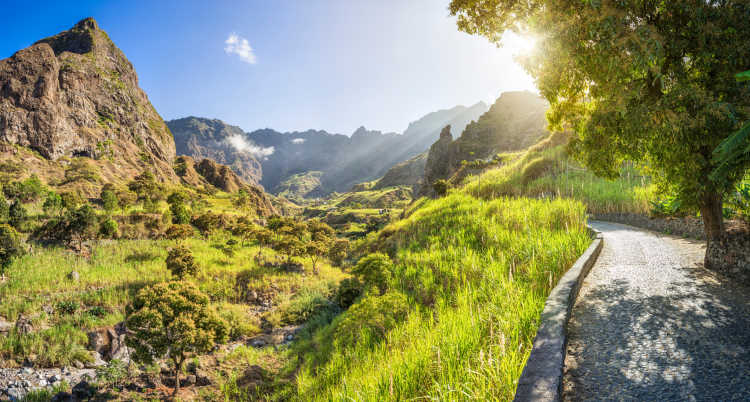 See the beautiful valley landscape of Ribeira do Paul on a Cape Verde vacation