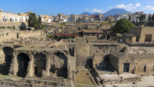 Ausgrabungen in Herculaneum, in der Nähe von Neapel, Italien.