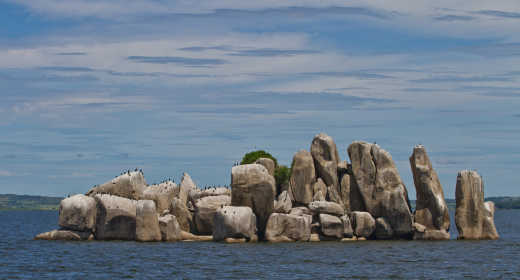 Blick auf der Rocky Insel am Victoria See, Tansania