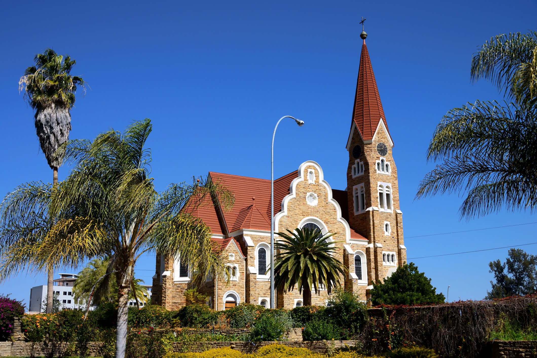 Vue de l'église du Christ à Windhoek en Namibie