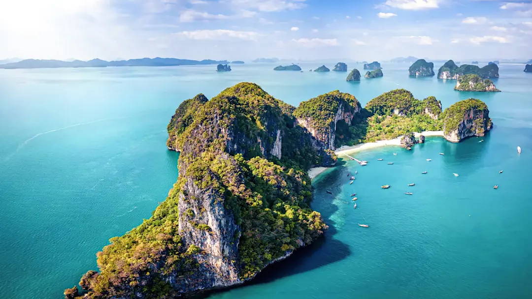 Luftaufnahme der wunderschönen Insel Hong in Thailand