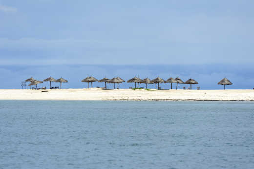 Blick auf dem Bongoyo Beach in Dar es Salaam, Tansania
