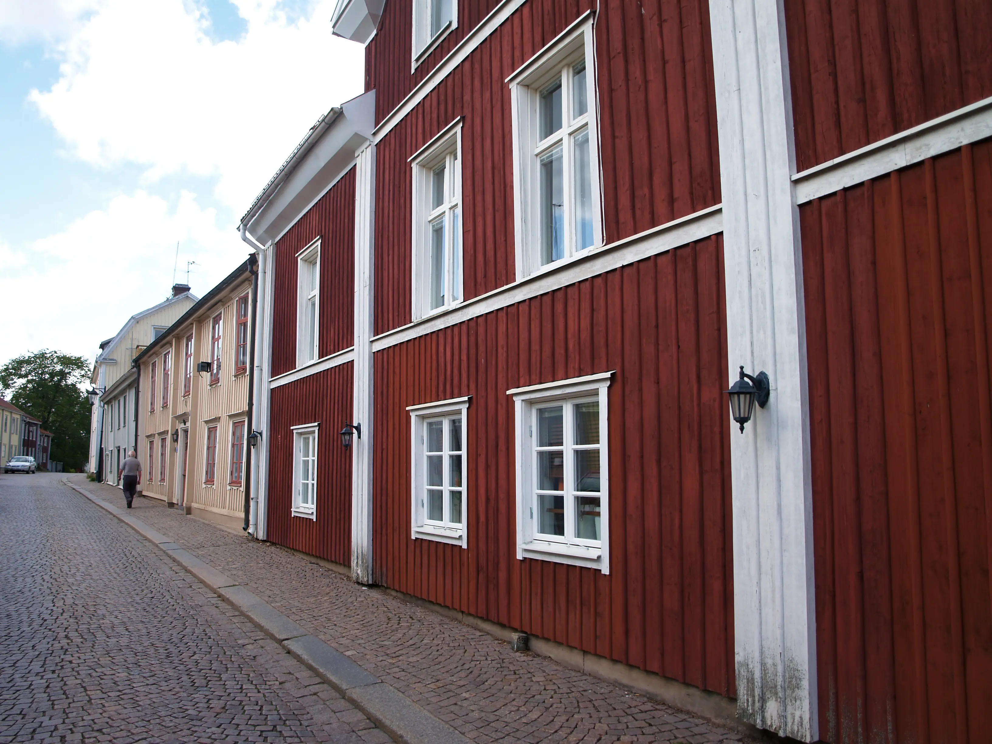 Straße in Vimmerby, Schweden Straße in Vimmerby, Schweden