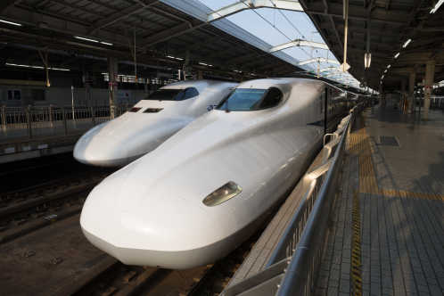 Shinkansen 700 en N700 series in Japan