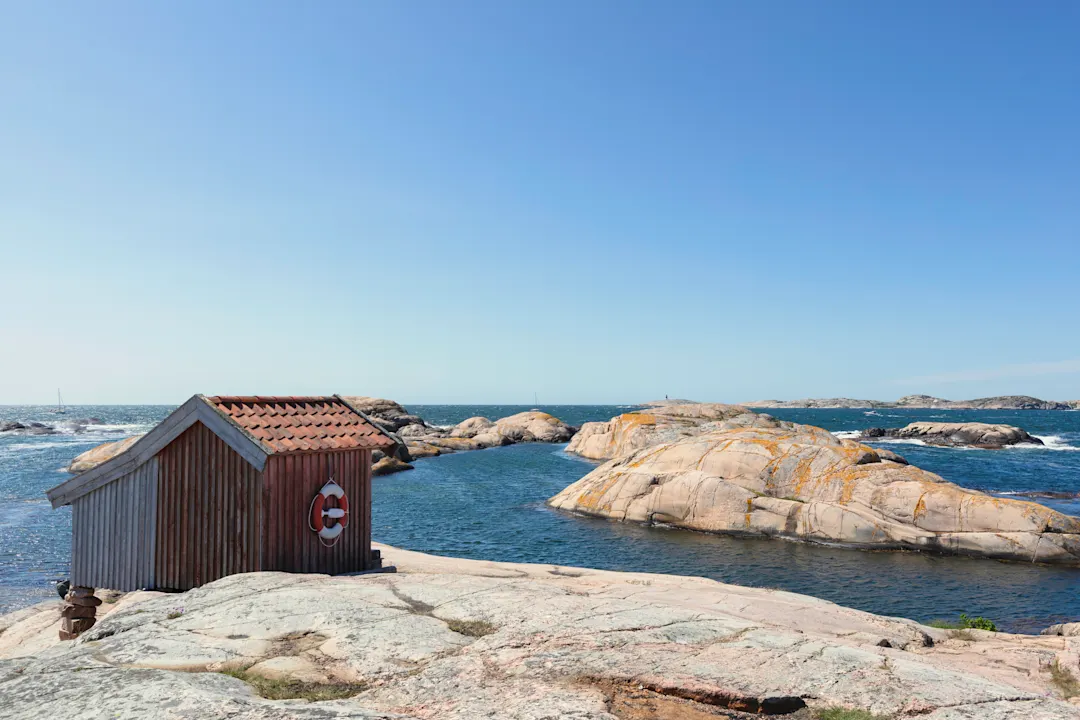 Naturschutzgebiet Tjurpannan an der Küste von Bohuslän
