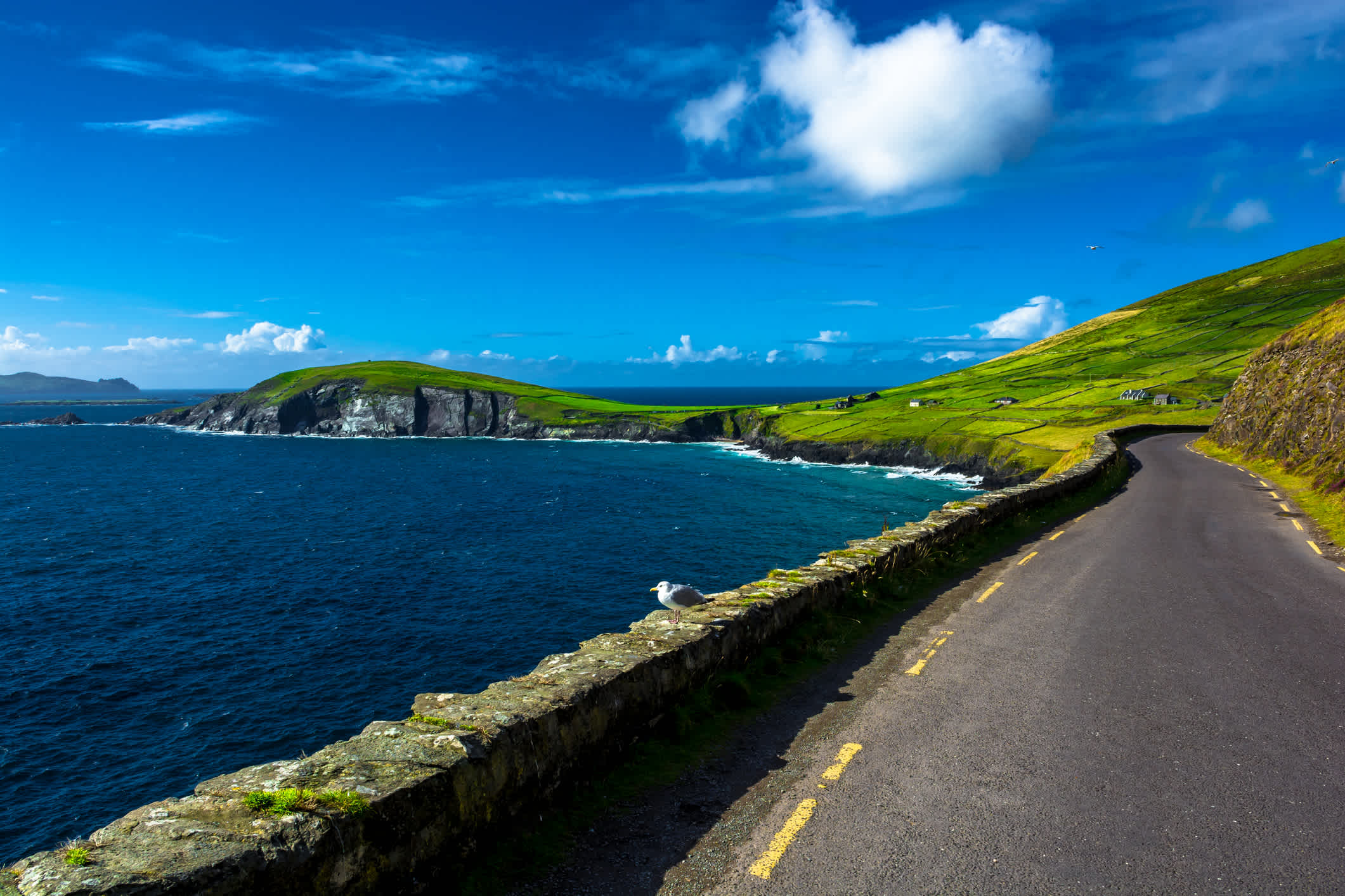 Der Slea Head Drive ist ein 48 Kilometer langer Rundweg mit herrlichen Ausblicken auf die irische Landschaft.