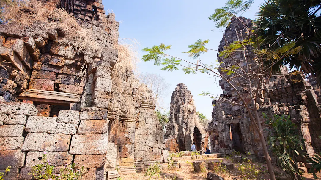 Der Wat Banan Tempel in der Nähe von Battambang Kambodscha