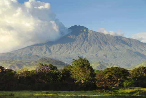 Arusha Nationalpark - beim Mount Meru Trekking zu erleben