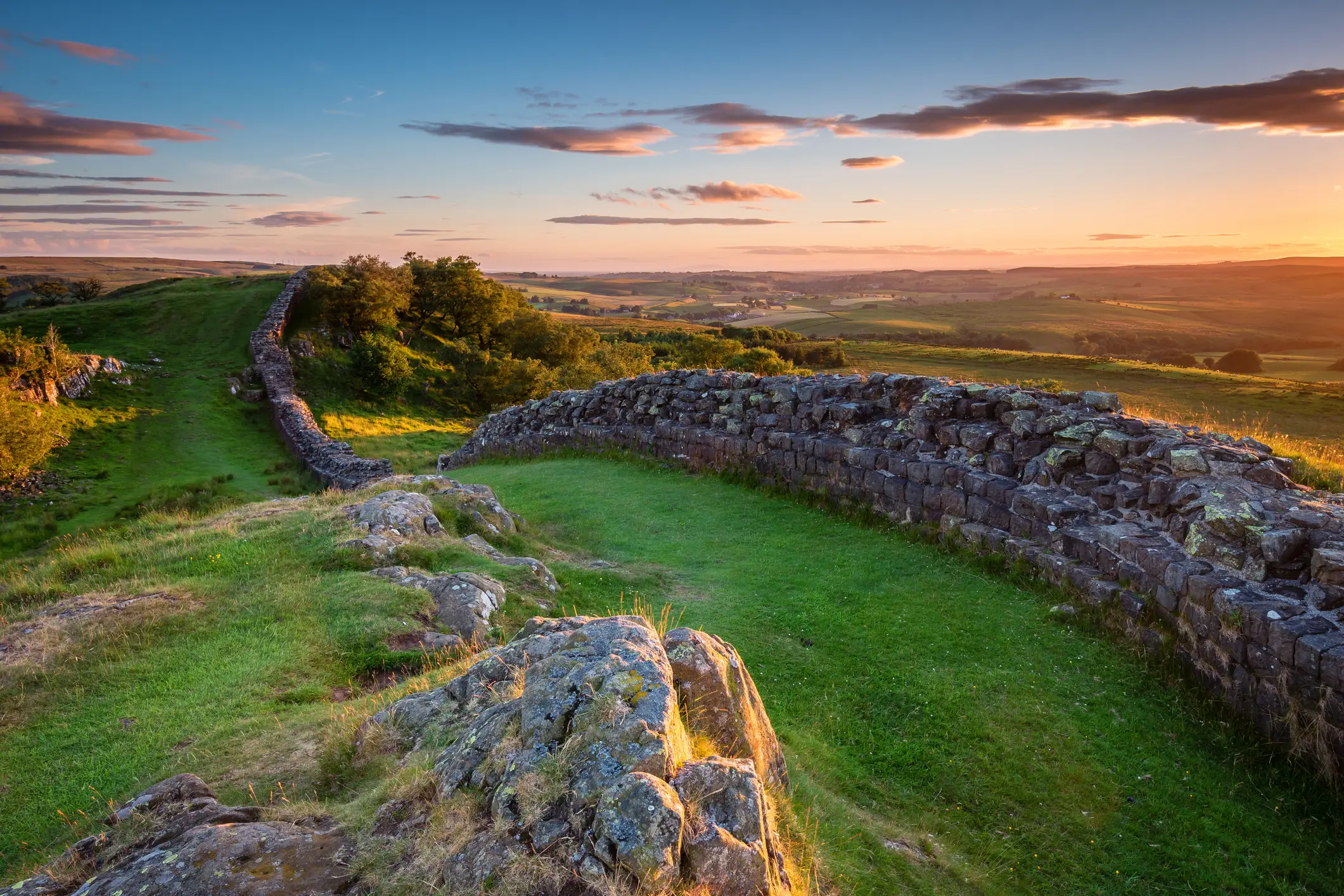 Hadrian's Wall, Northumberland, England Hadrian's Wall, Northumberland, England