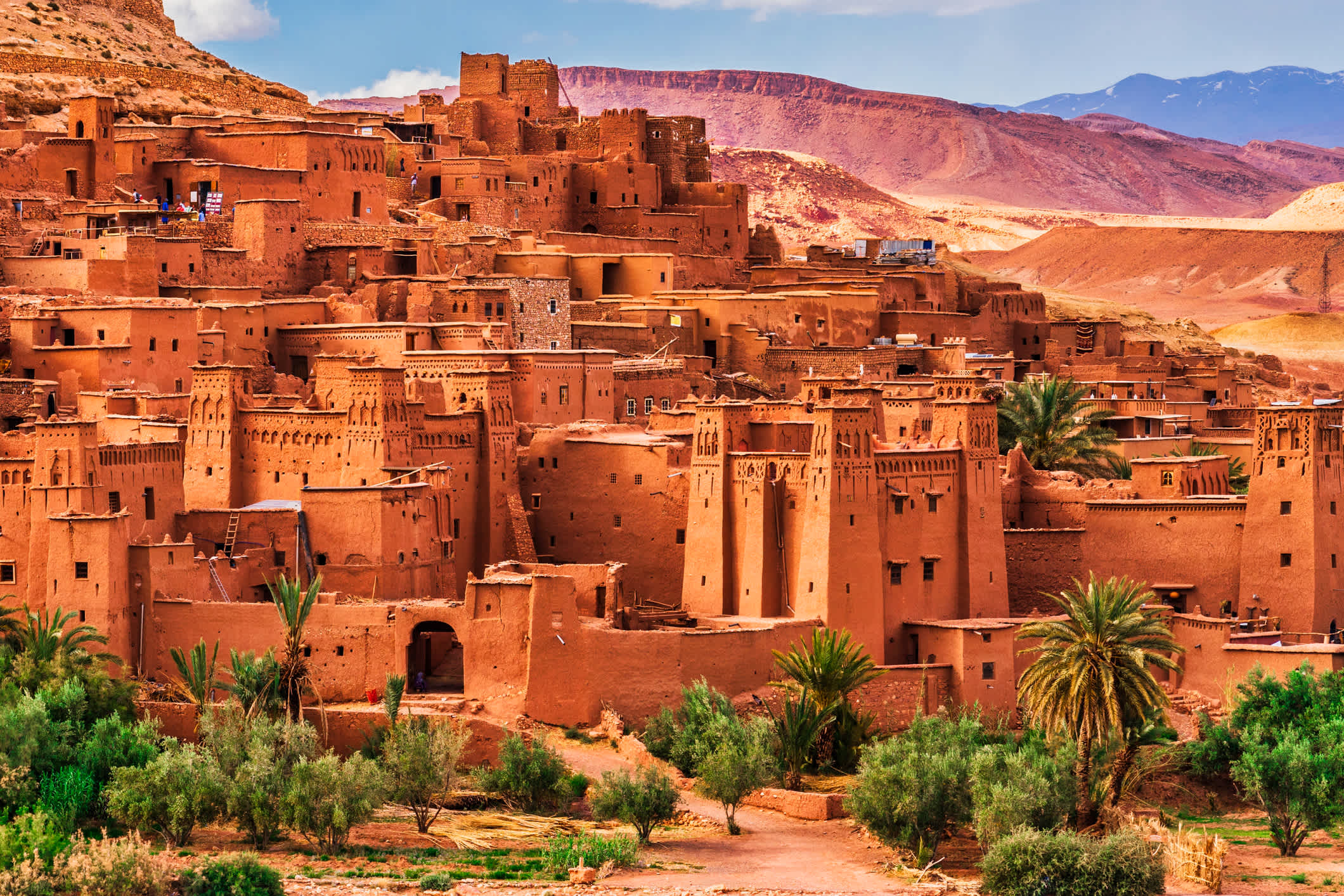 Kasbah in Ait Benhaddou, eine antike Stadt in Marokko Nordafrika