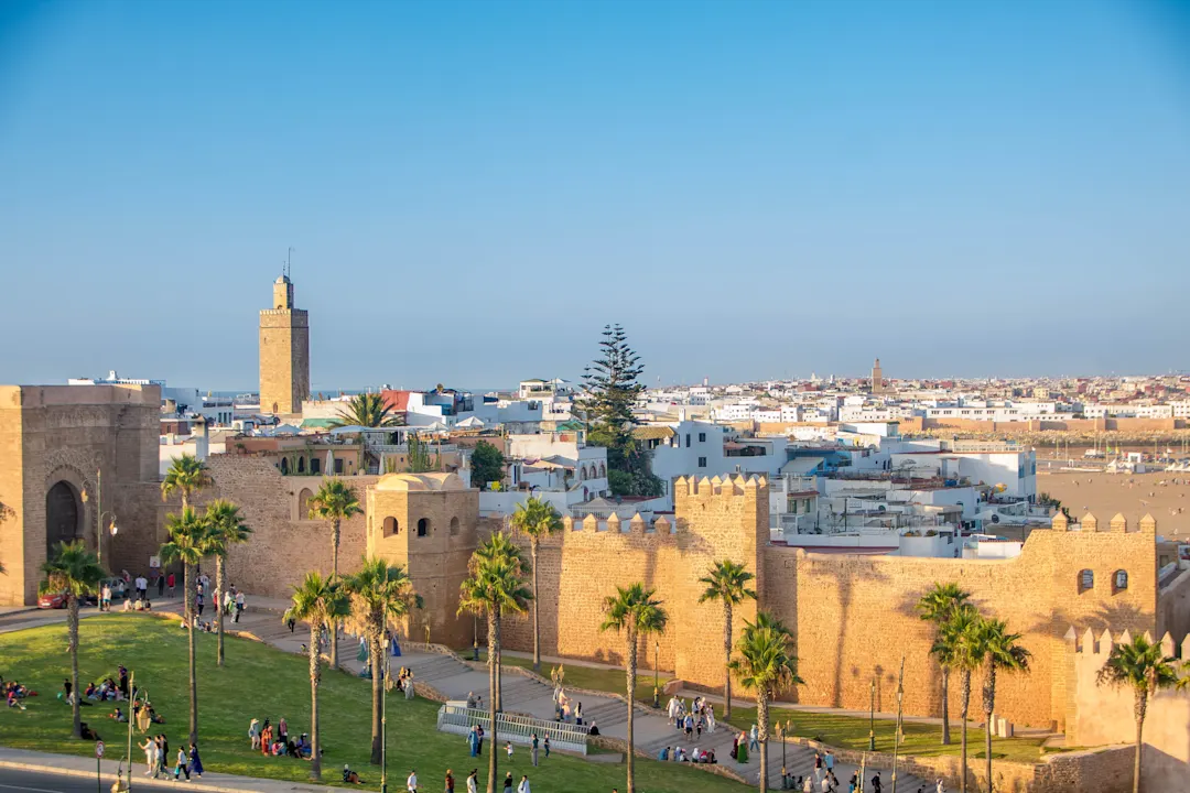 Marokko, Rabat Kasbah of Oudaias in Rabat, Marokko.