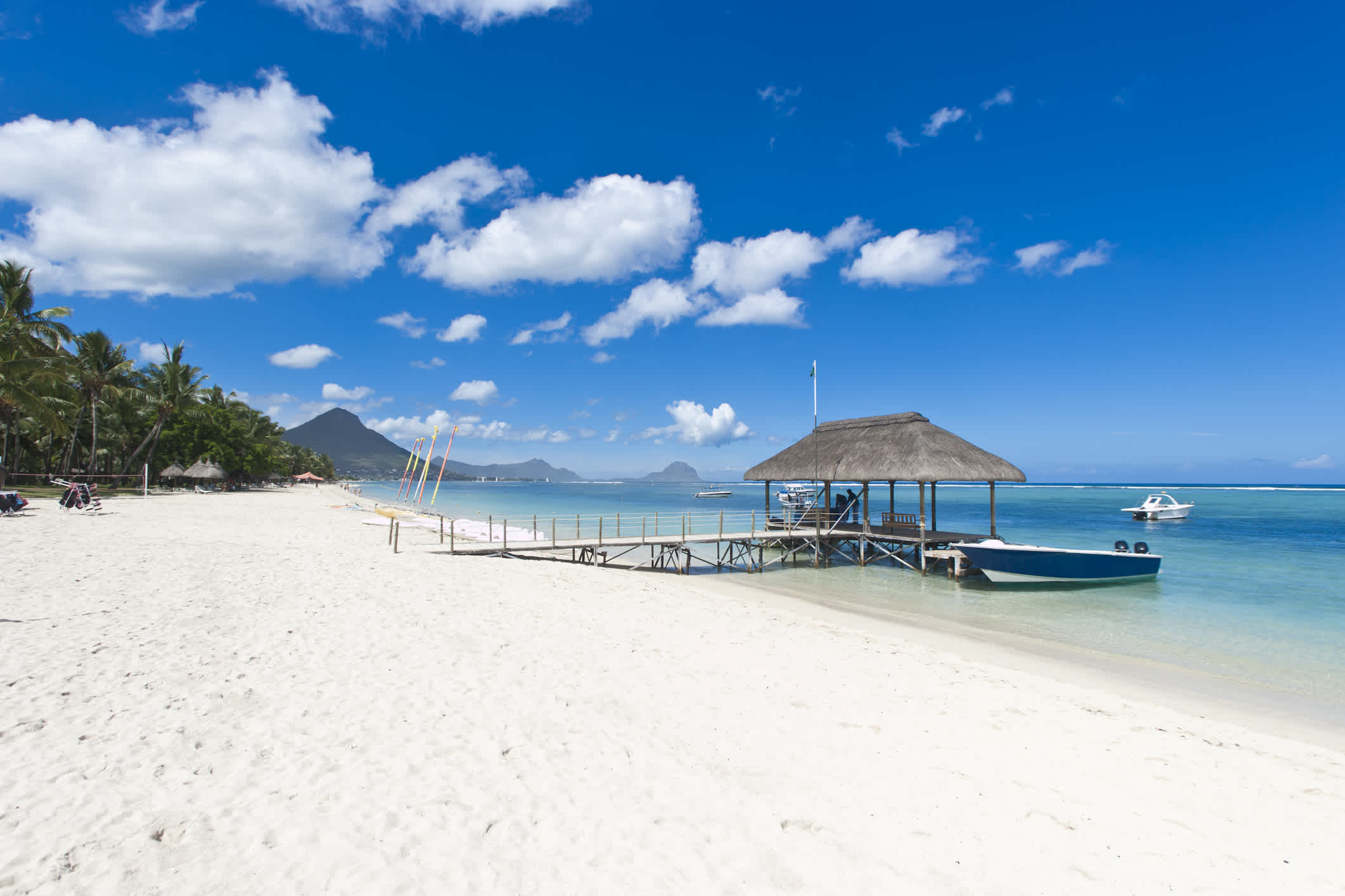 Der fantastische Strand von Flic en Flac auf Mauritius
