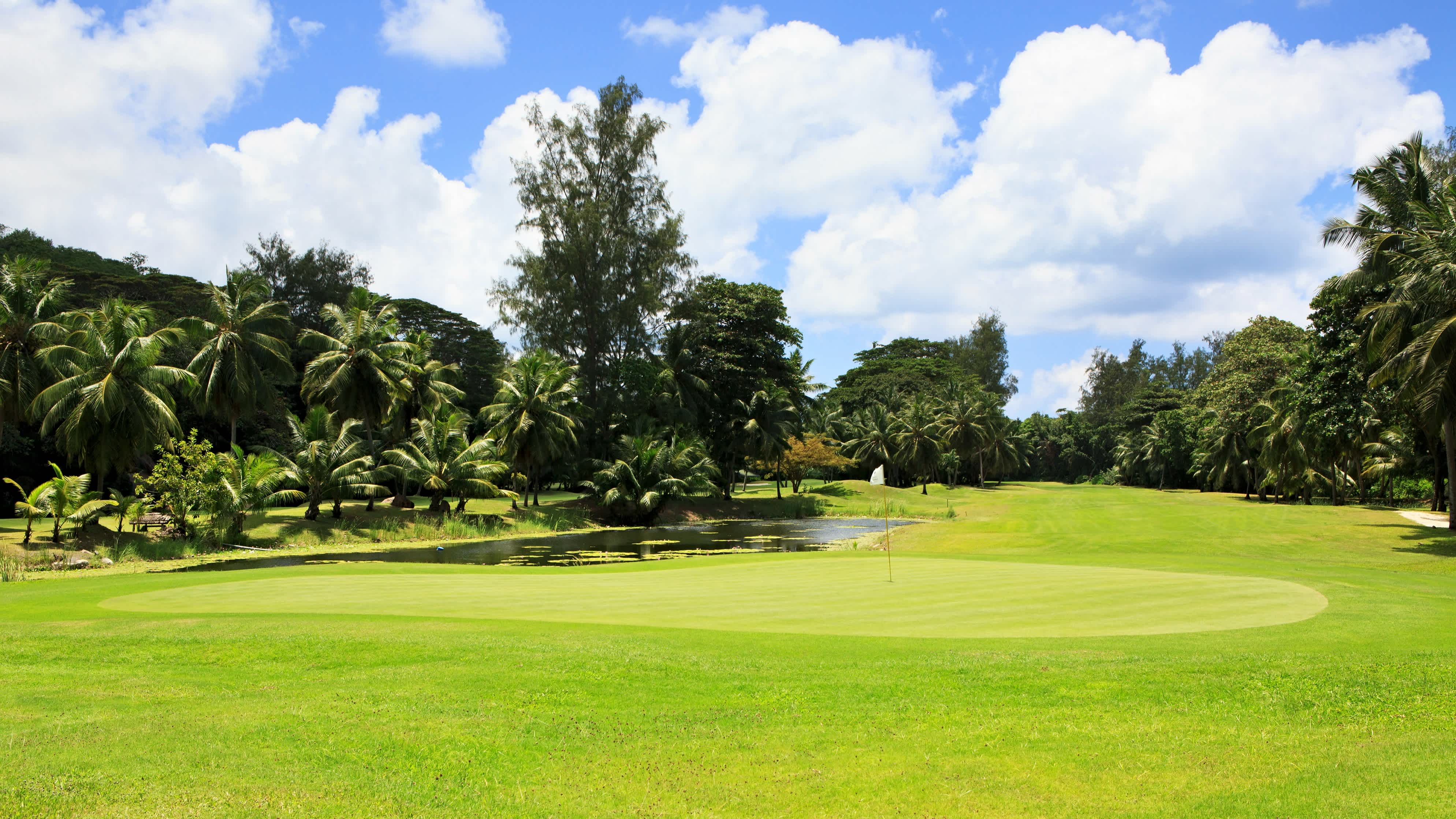 Wunderschönen Golfplatz im Constance Lemuria Resort