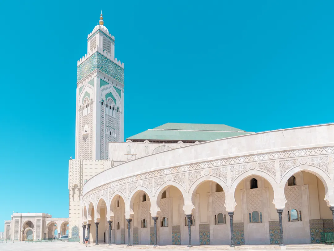 Afrika Marokko Casablanca Mosque Moschee in Casablanca