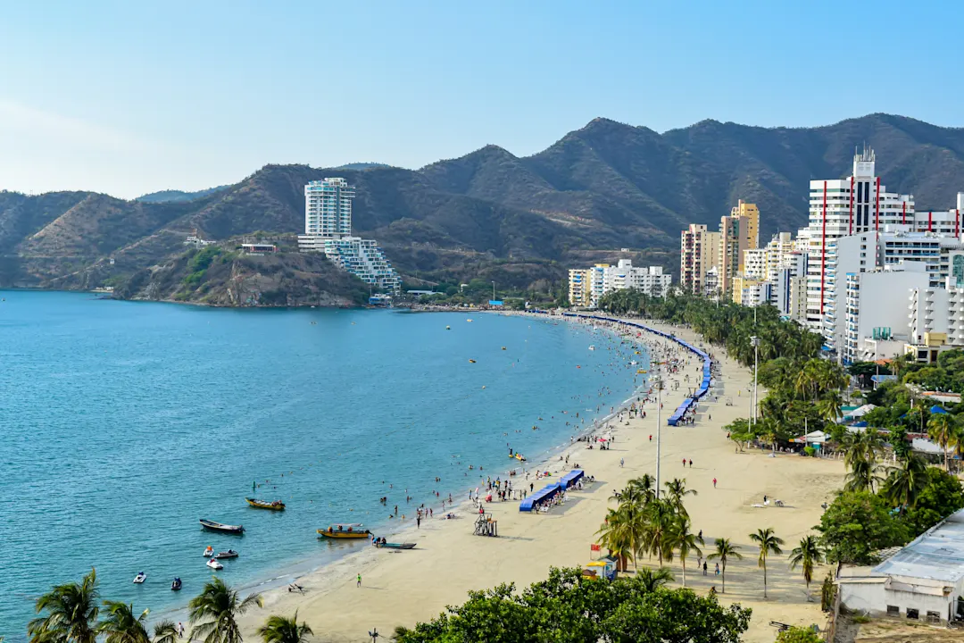 Strand in Santa Marta, Kolumbien

