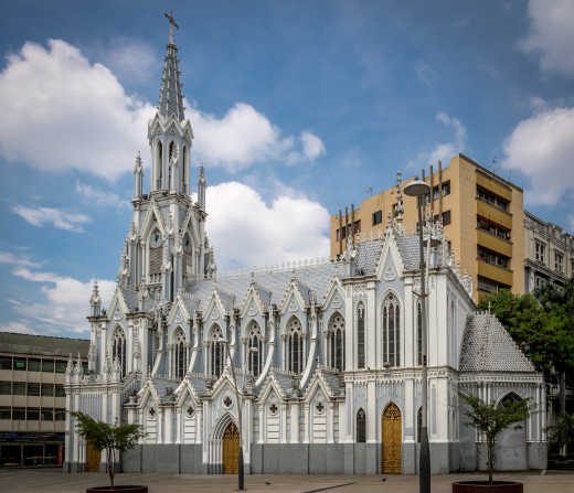 Vue sur l'église Iglesia de la Ermita à Cali en Colombie