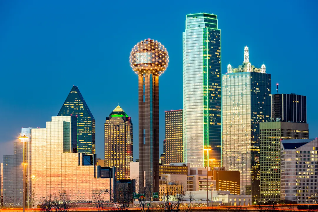 Reunion Tower Blick auf den Reunion Tower