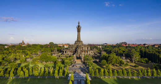 Vue sur le monument Bajra Sandhi, à Denpasar, à Bali, Indonésie