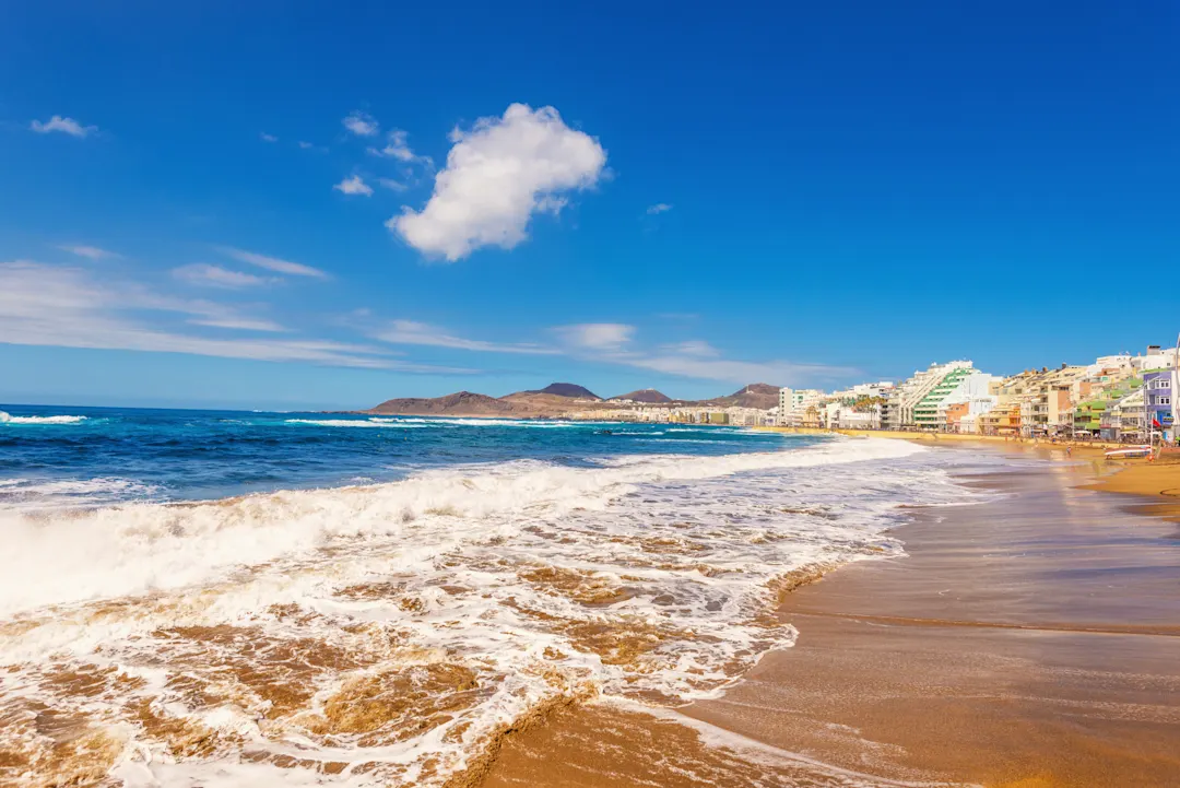 Playa de las Canteras, Gran Canaria, Spanien Aufnahme des Playa de las Canteras auf Gran Canaria
