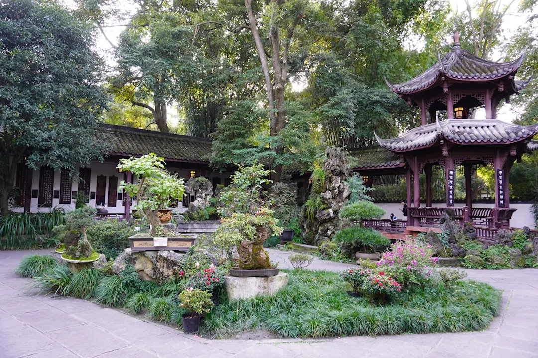 Asien China Chengdu Du Fu Strohhuette Chengdu Du Fu Strohhuette