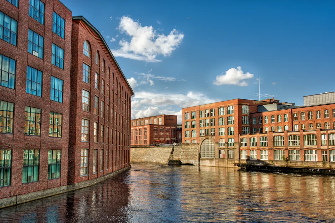 Tampere, Finnland, Stadt, Außenaufnahme von Gebäuden, Himmel

