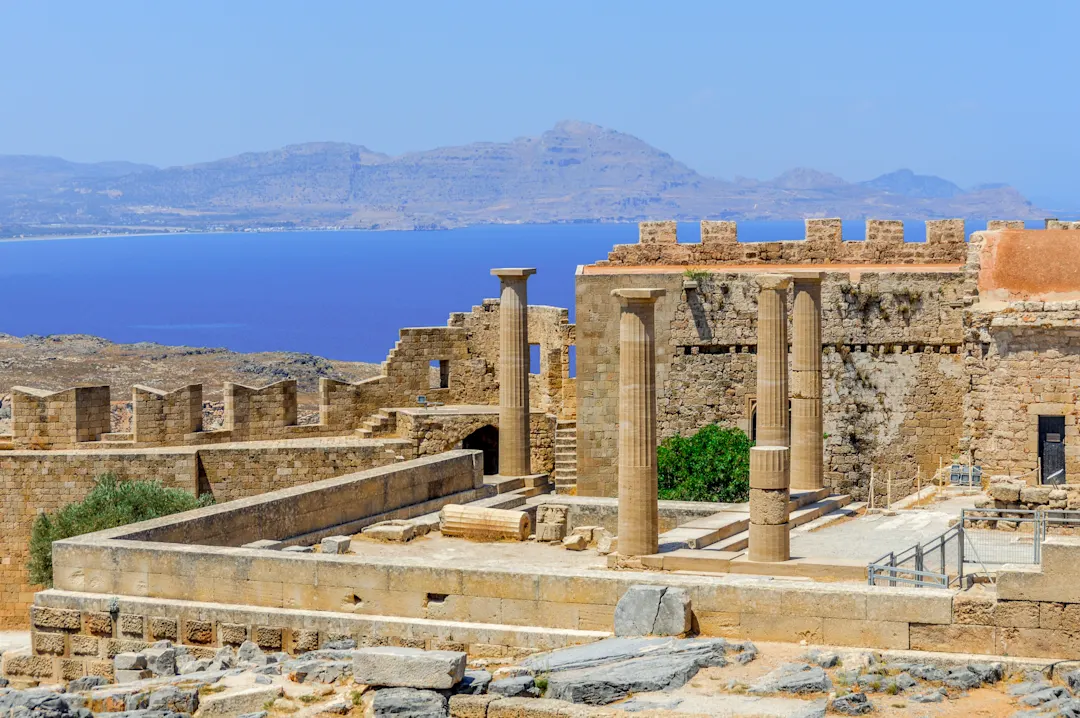 Akropolis von Lindos auf  Rhodos, Griechenland 