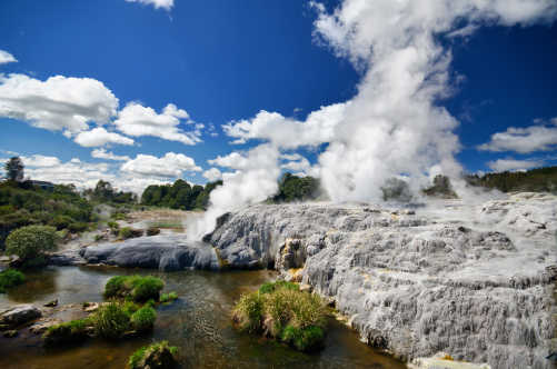 Geothermisches Gebiet in Rotorua - Te Puia