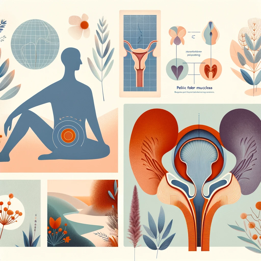 A collage image of a patient receiving pelvic floor physical therapy treatment for hard flaccid syndrome
