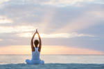 Yoga in the sunset