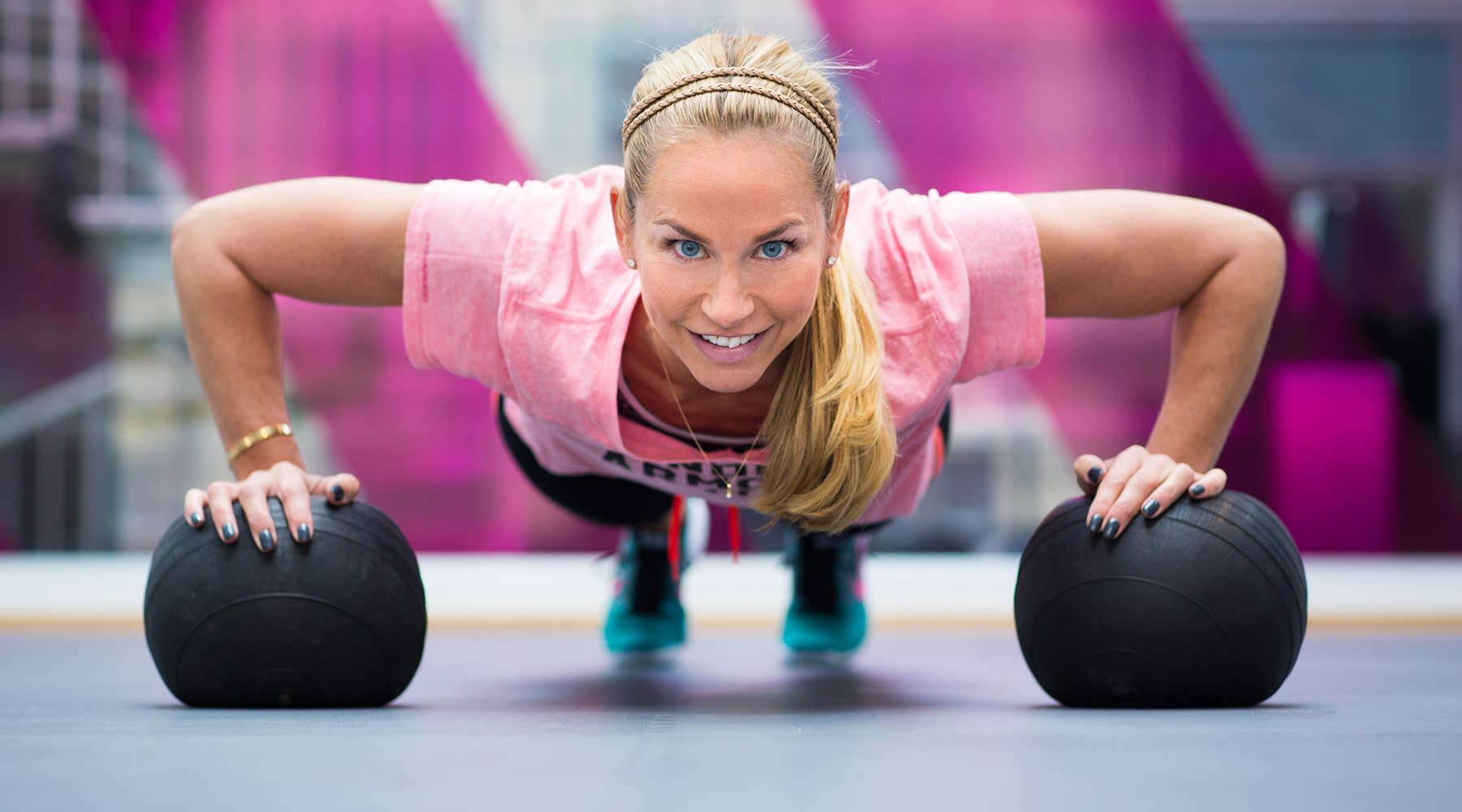 push up på ball