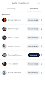 My Profile followers (1)