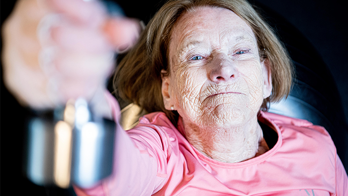 Da Reidun var 87 år nådde hun toppen av klatreveggen - SATS - SATS