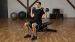 Seated shoulder press