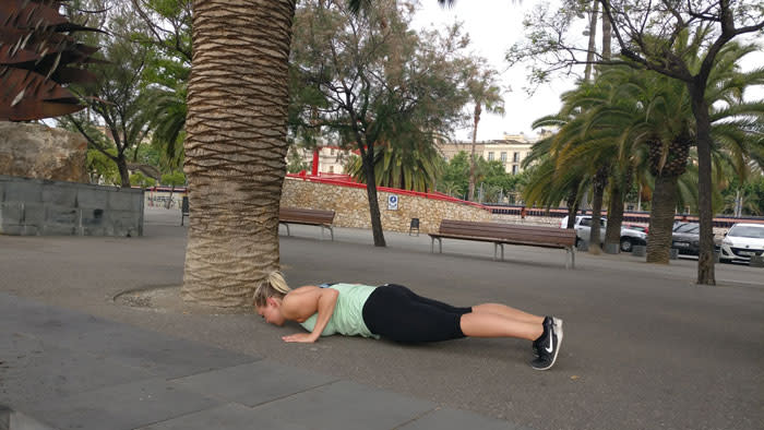 Trening på hytta - pushups