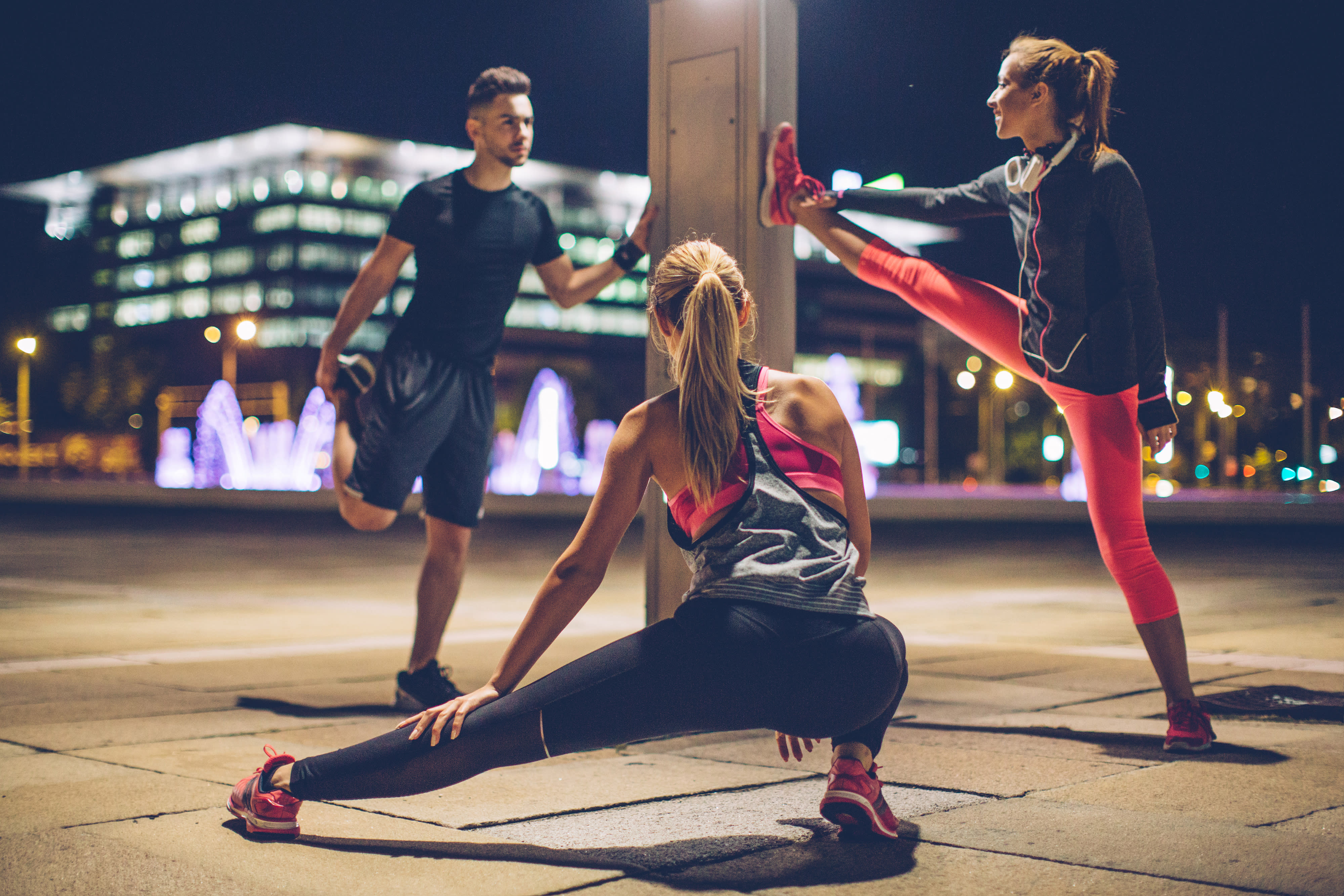 Outdoor stretching