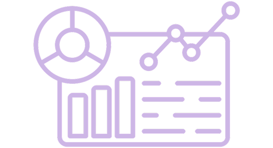 Icono de análisis de datos y reporting