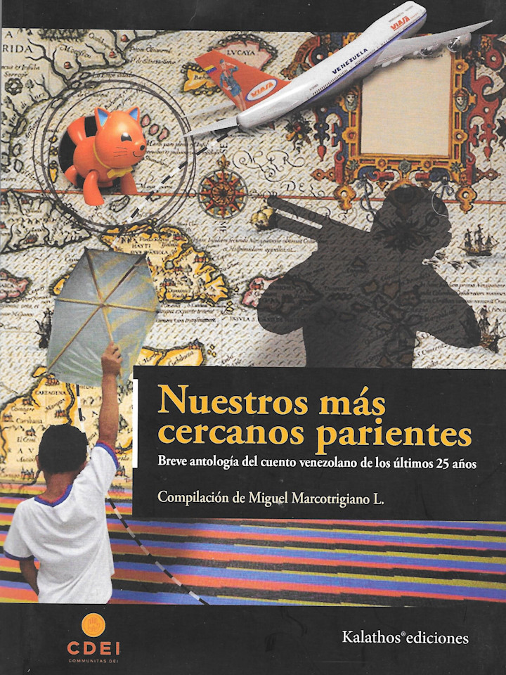 Portada de Nuestros más cercanos parientes Breve antología del cuento venezolano de los últimos 25 años