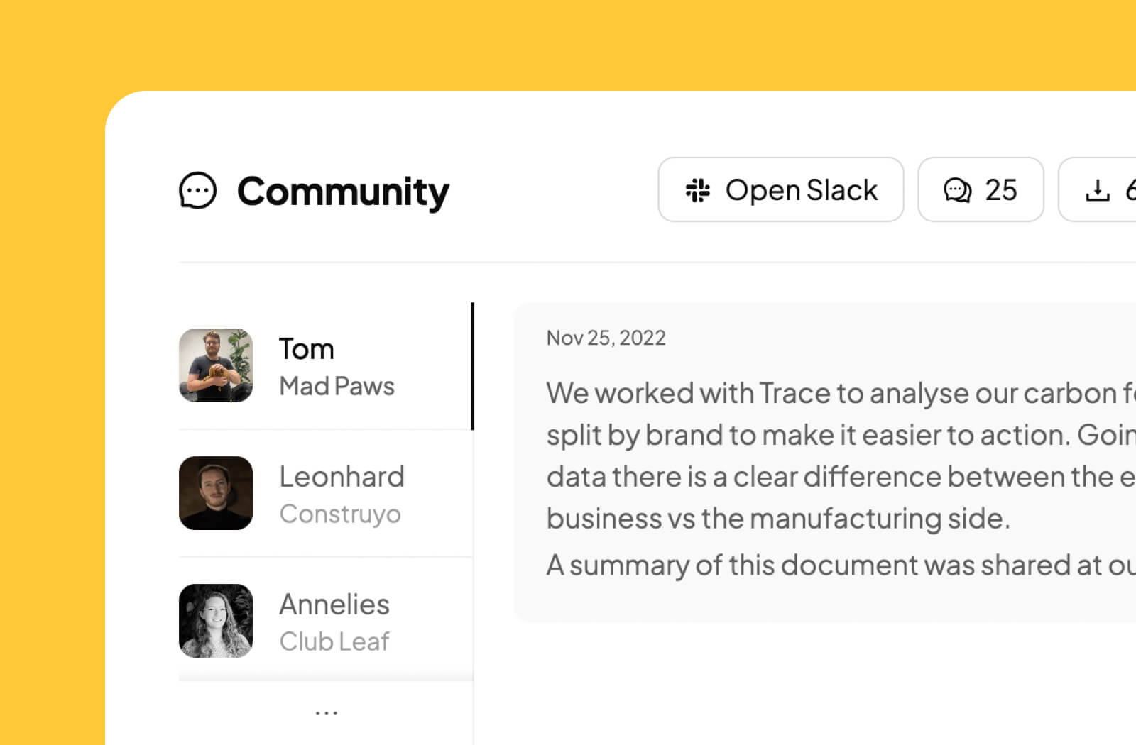 Learn, share, and exchange with peers