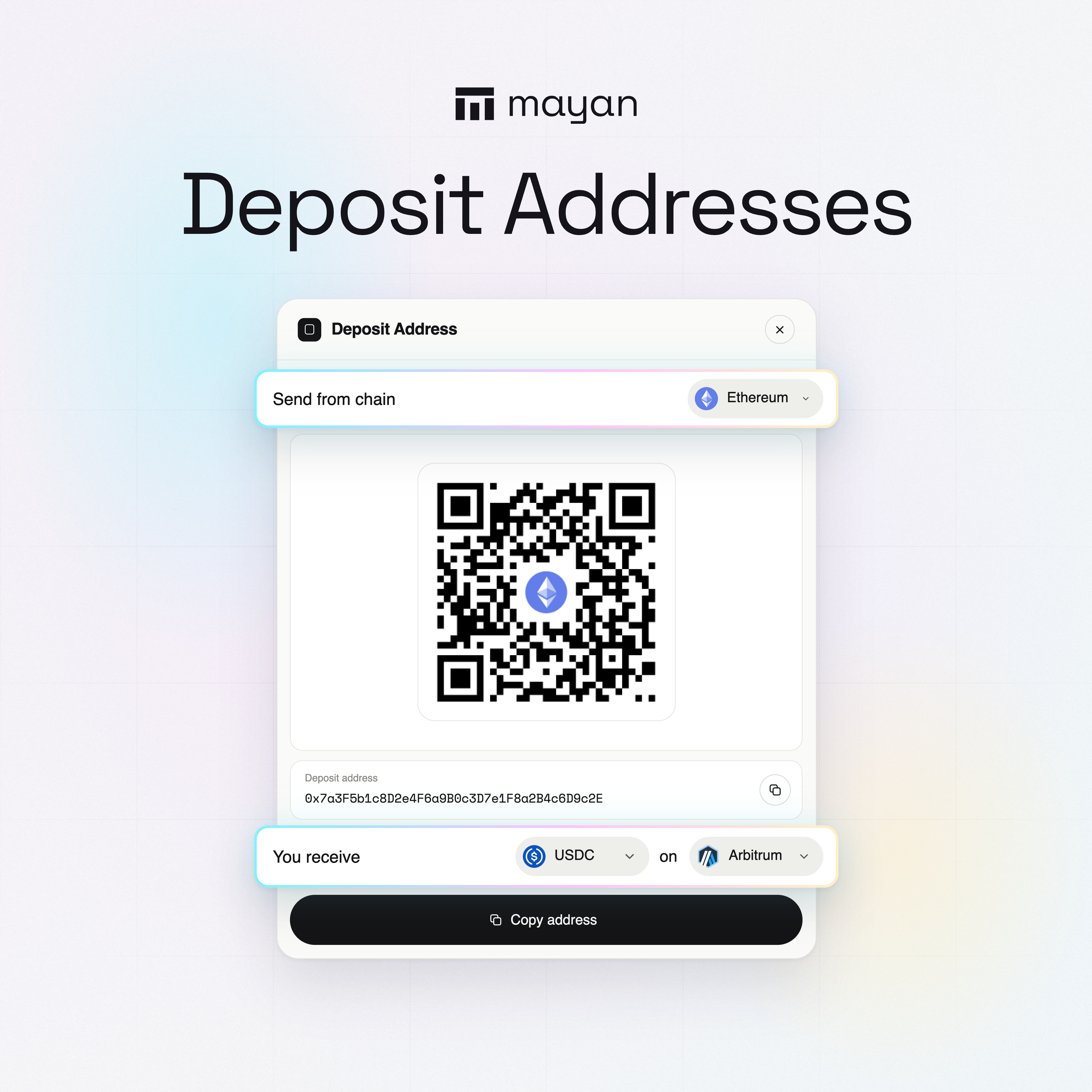 deposit address still