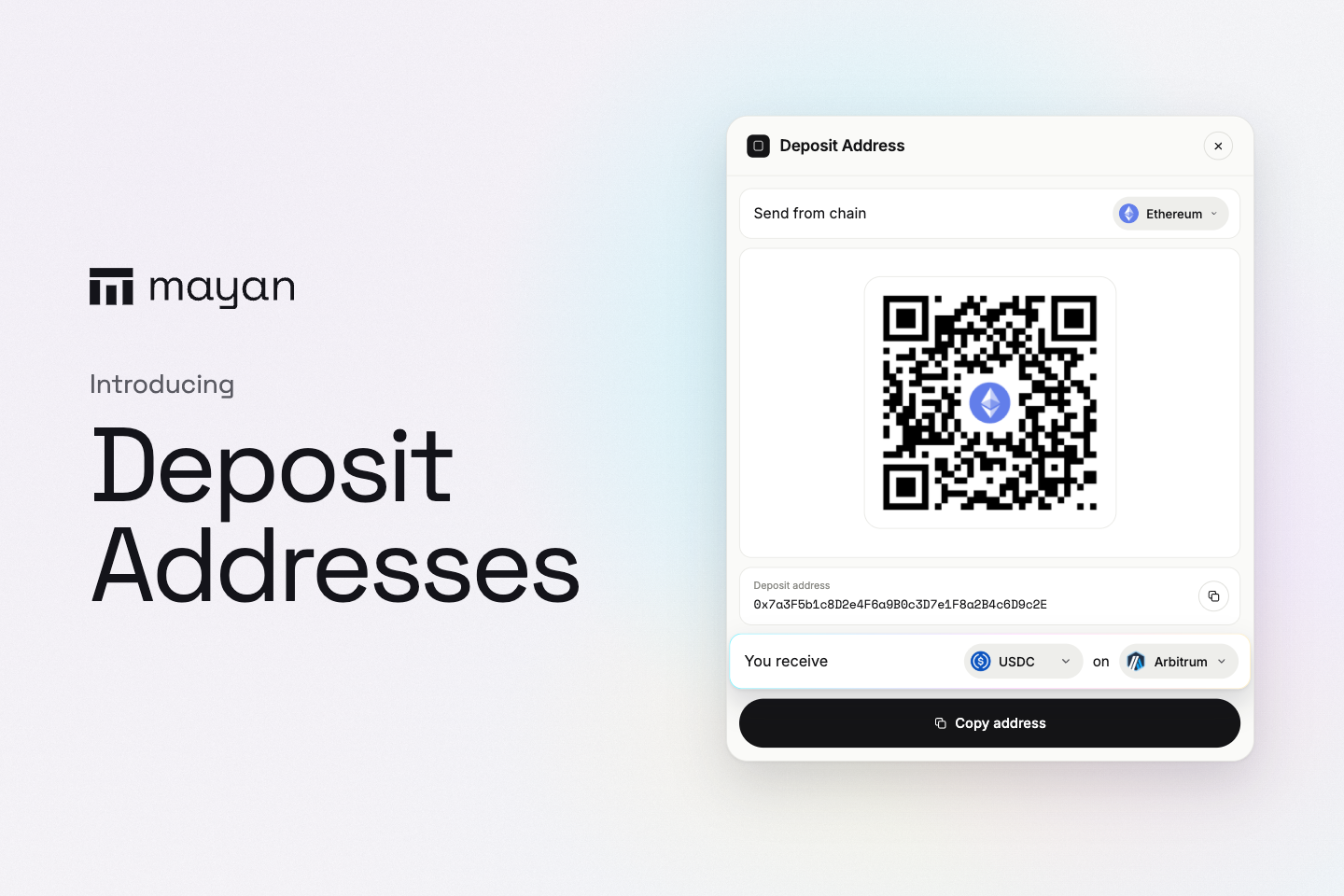 Deposit Address banner