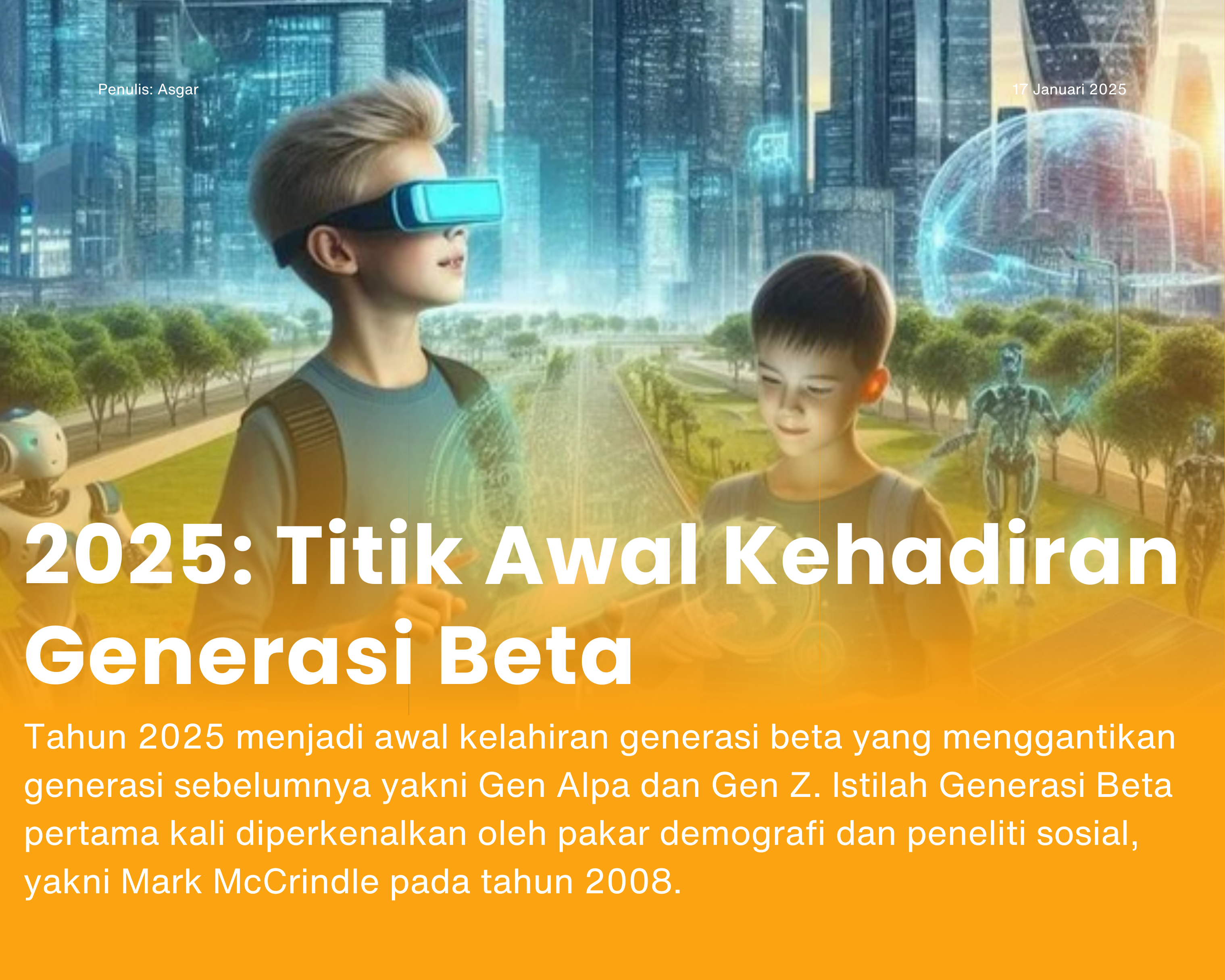 Cover for 2025: Titik Awal Kehadiran Generasi Beta