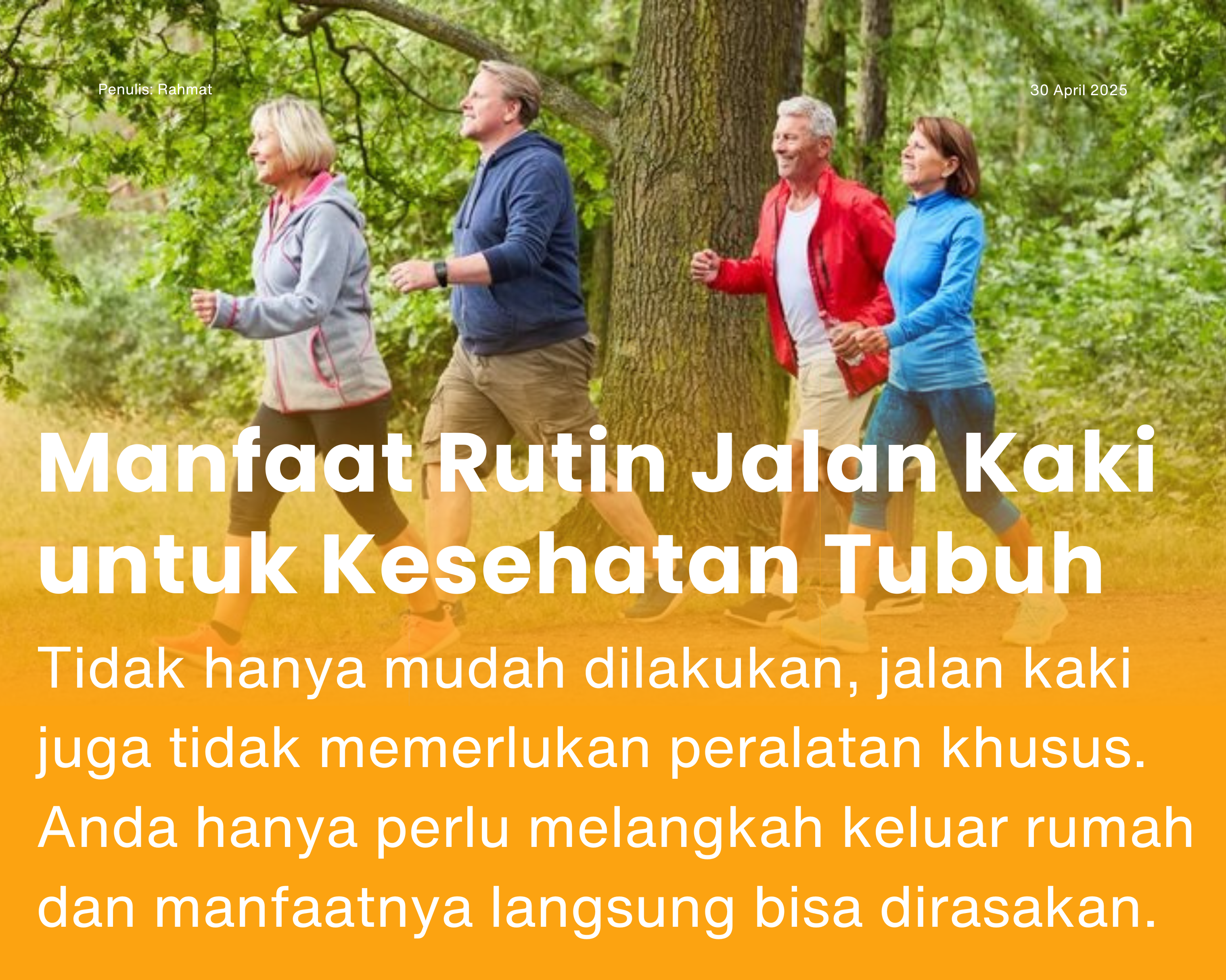 Cover for Manfaat Rutin Jalan Kaki untuk Kesehatan Tubuh