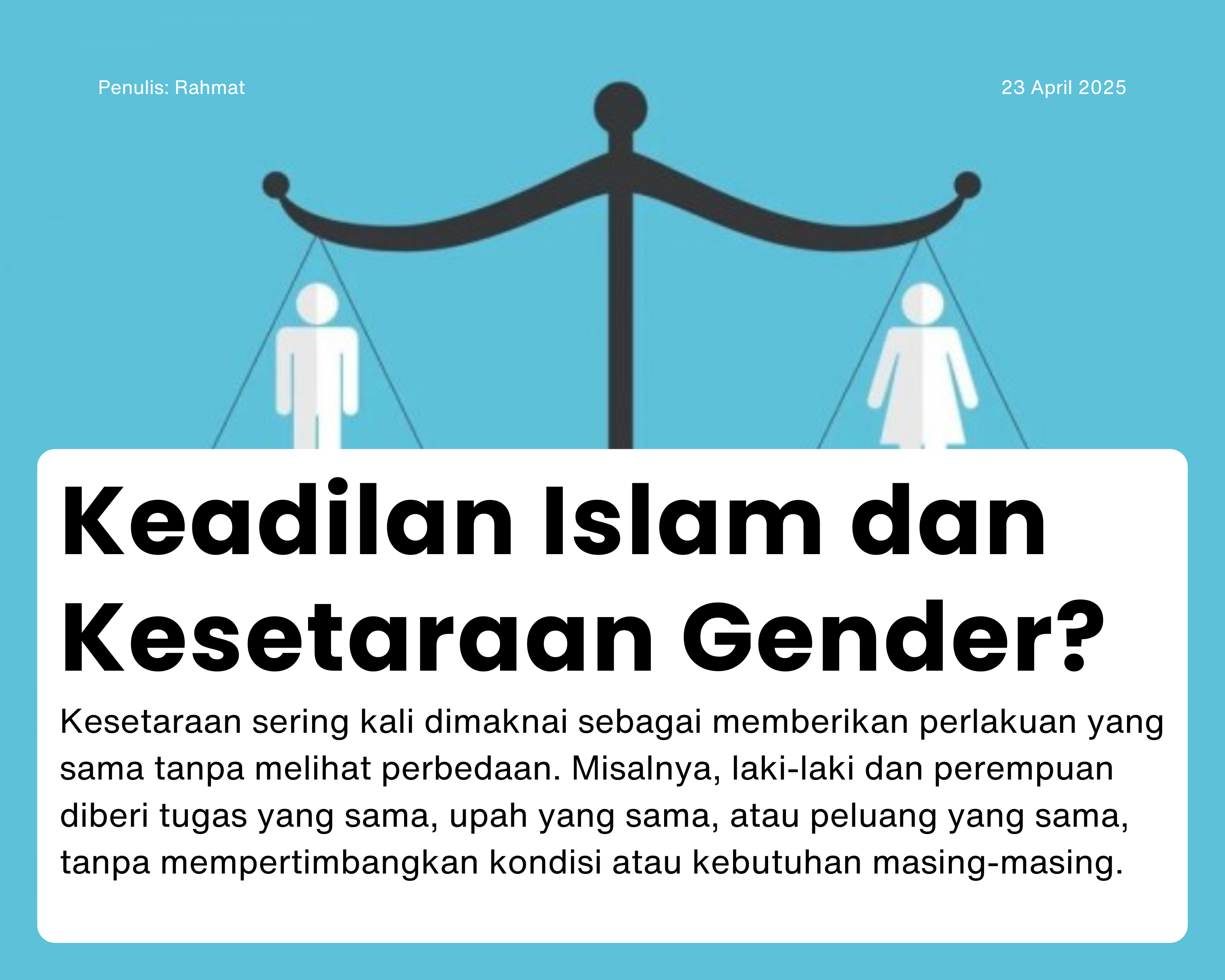 Cover for Keadilan Islam dan Kesetaraan Gender?