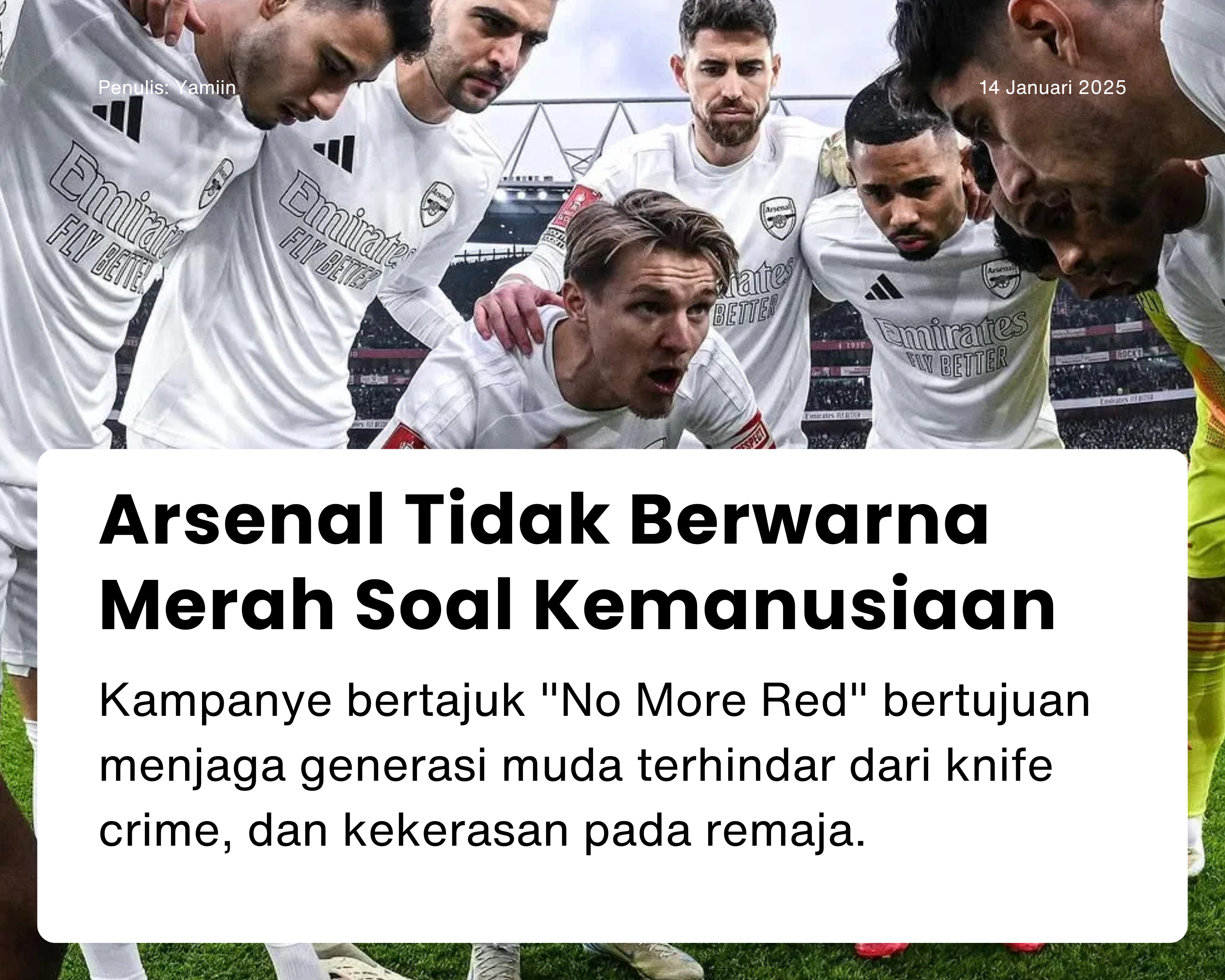 Cover for Arsenal Tidak Berwarna Merah Soal Kemanusiaan
