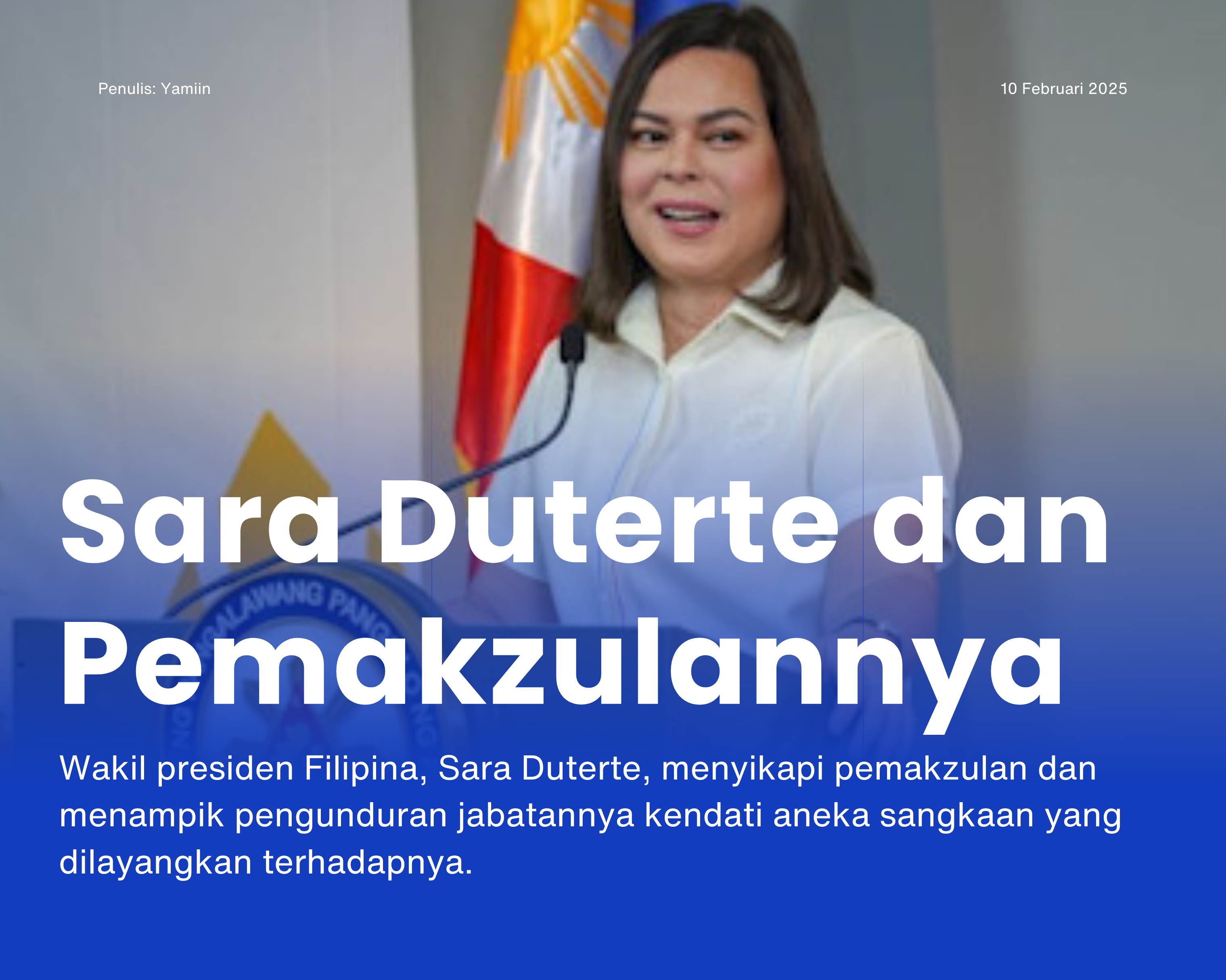 Cover for Wakil Presiden Filipina Dimakzulkan