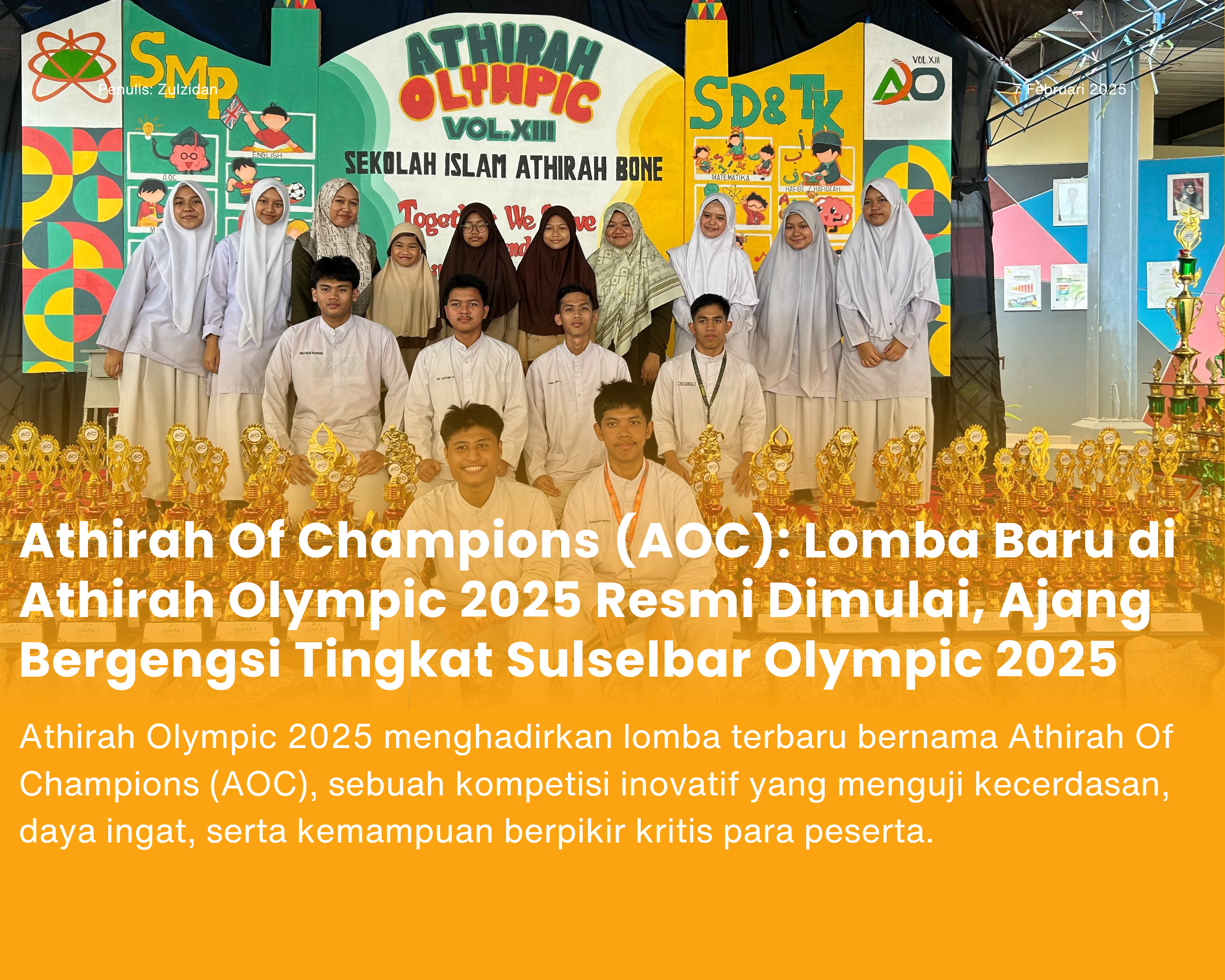 Cover for Athirah Of Champions (AOC): Lomba Baru di Athirah Olympic 2025 Resmi Dimulai. Ajang Bergengsi Tingkat Sulselbar.